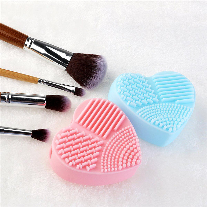 4pcs Silicone Makeup Brush Cleaner Pad Cleaning Mat