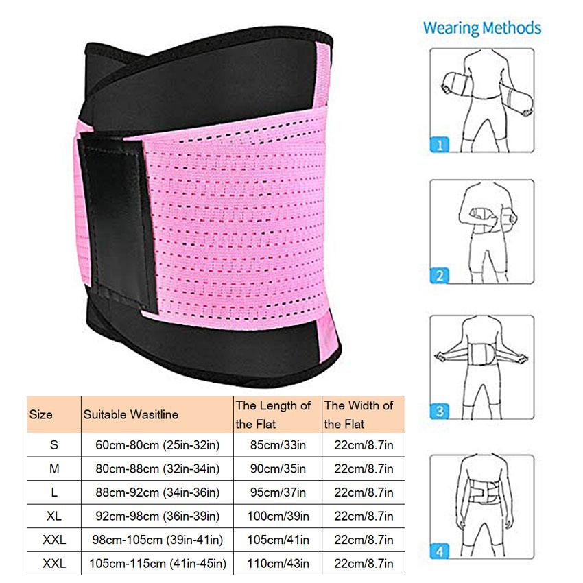 Unisex Waist Trainer Neoprene Belt Waist Cincher Trimmer