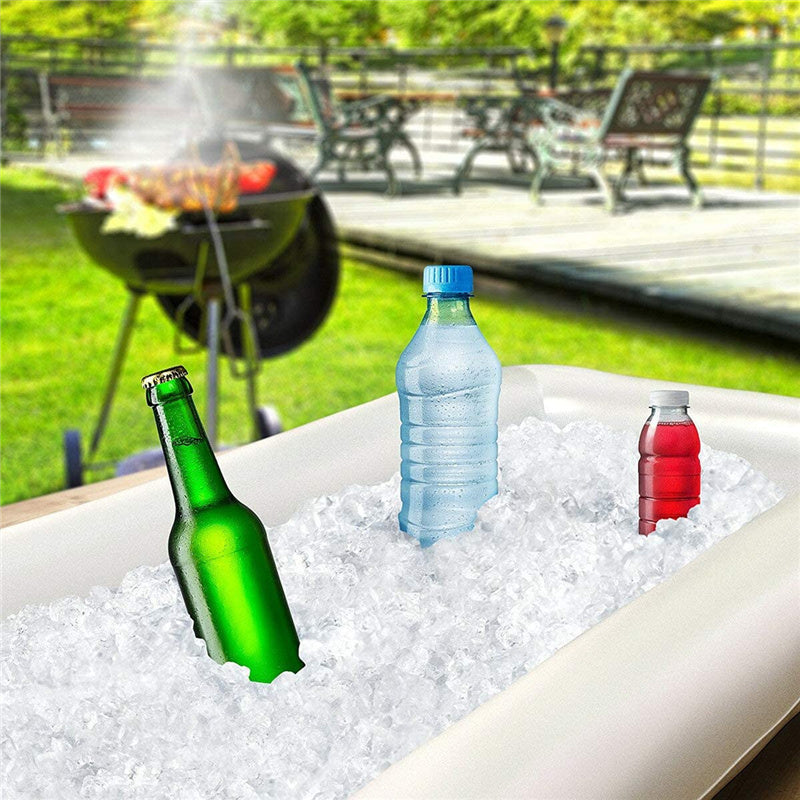 Inflatable Ice Serving Bar Pool Party Buffet Drink Cooler Ice Tray Con –  Wise Living