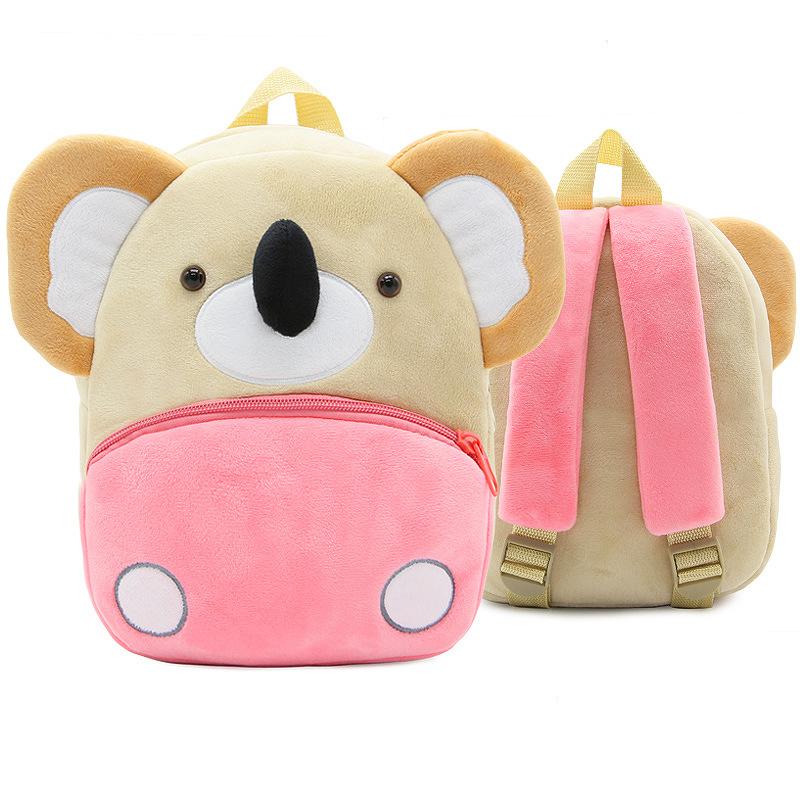 Kids Plush Backpack Animal Cartoon School Bags