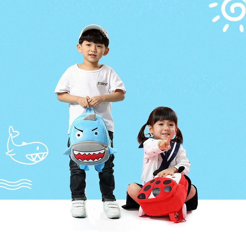 Kids Plush Backpack Animal Cartoon School Bags