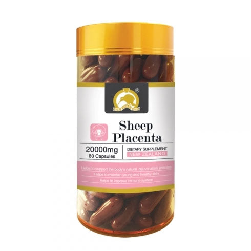 Kiwi Gold Kiwi Sheep Placenta 20000mg 80 Capsules