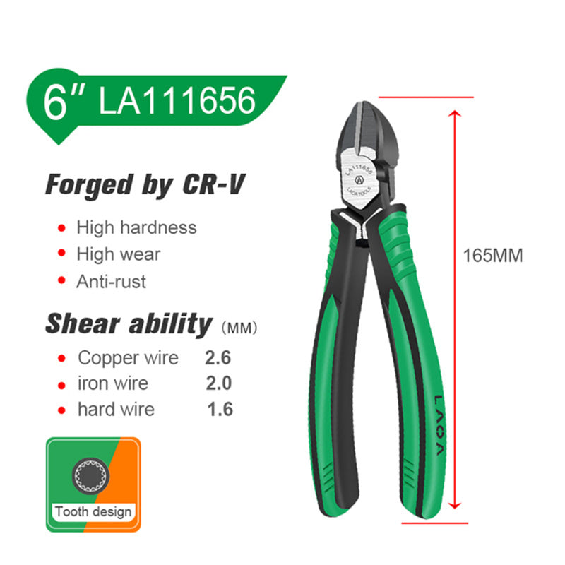 LAOA Combination Pliers CR-V Diagonal Pliers Long Nose Wire Cutters