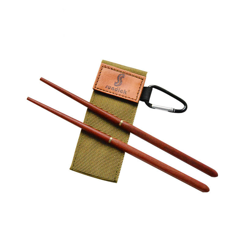 Mahogany Folding Chopsticks Outdoor Camp Picnic Travel