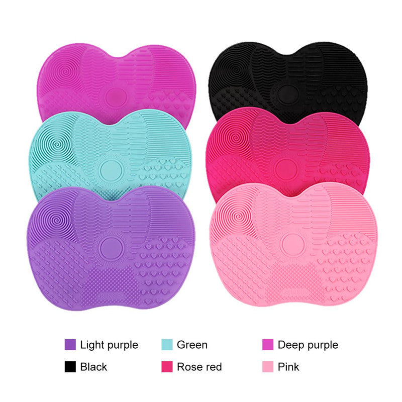 2pcs Silicone Makeup Brush Cleaning Mat Palette Washing Tool