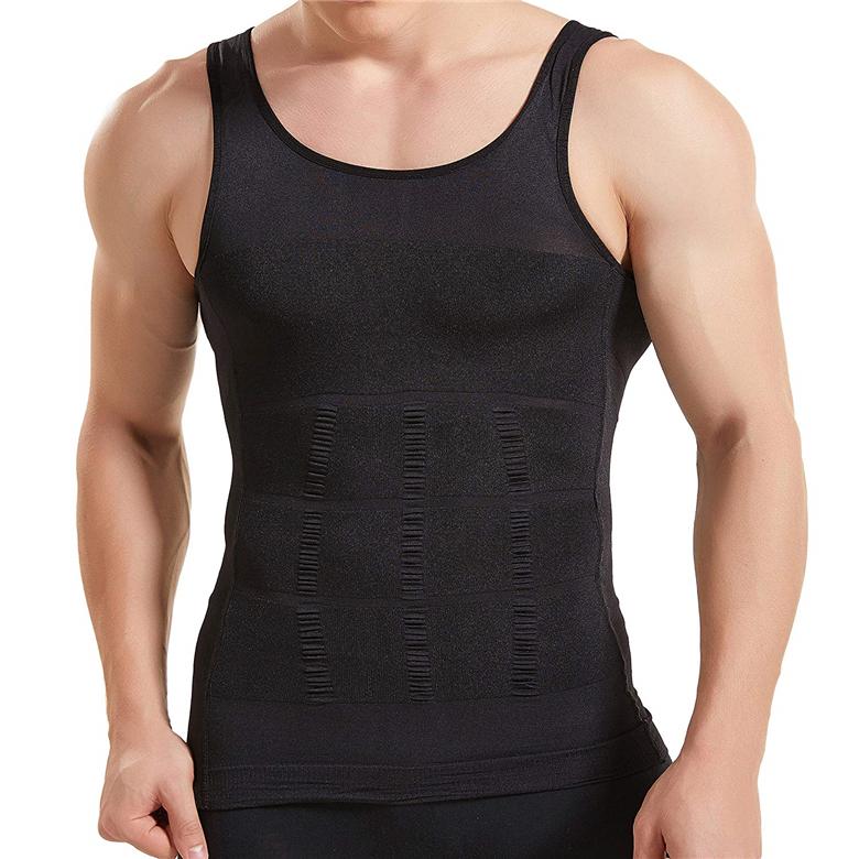Mens Body Shaper Slimming Shirt Compression Tank Vest – Wise Living NZ