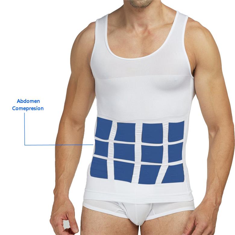 Mens Body Shaper Slimming Shirt Compression Tank Vest – Wise Living NZ
