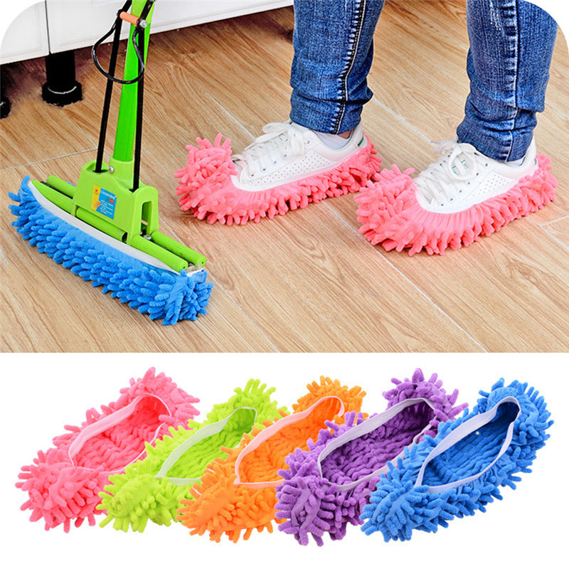 Microfiber Mop Slipper Shoes Cover for Floor Cleaning Washable – Wise  Living NZ