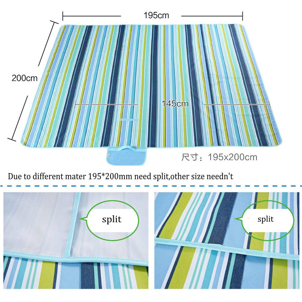 Outdoor Beach Oxford Blanket Waterproof Picnic Blankets Mats