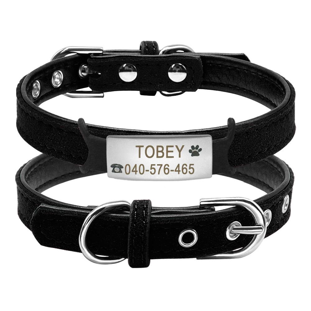 Personalized Small Dog Cat Puppy Kitty Soft Collar with Engraved Name Phone Number