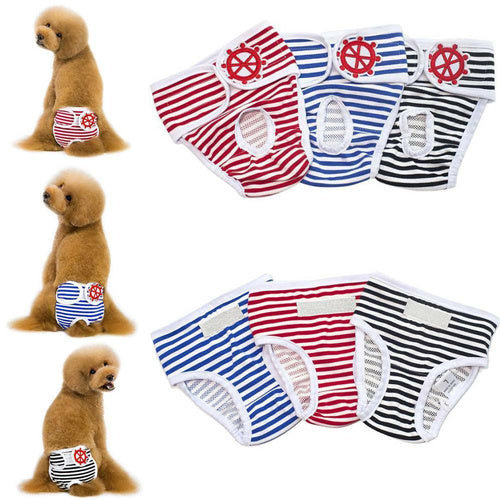 Female Pet Dog Pants Heat In Season Menstrual Sanitary Nappy Diaper Underwear