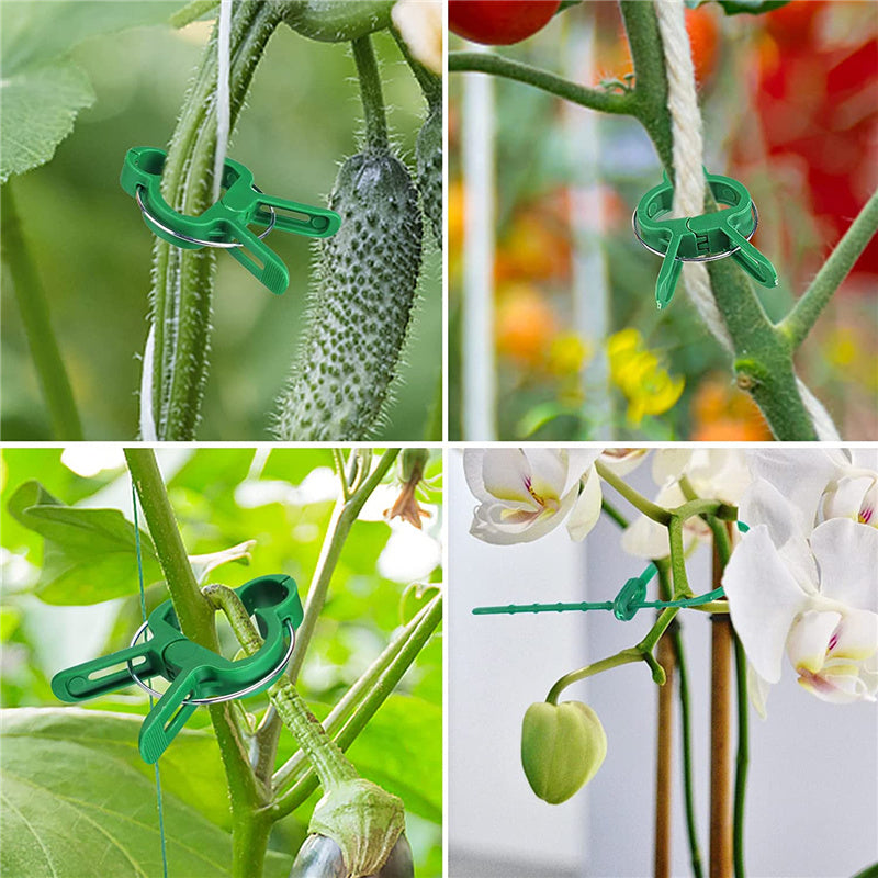 40-Pack of Reusable Plant Support Clips Vines