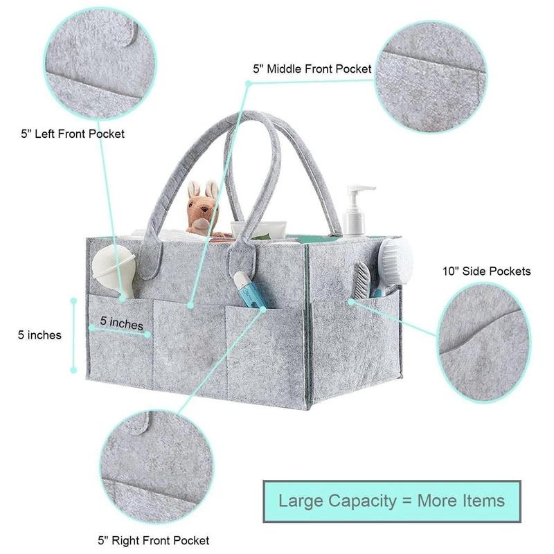 Multi-function Toy Storage Pouch Tote Diaper Mommy Bag