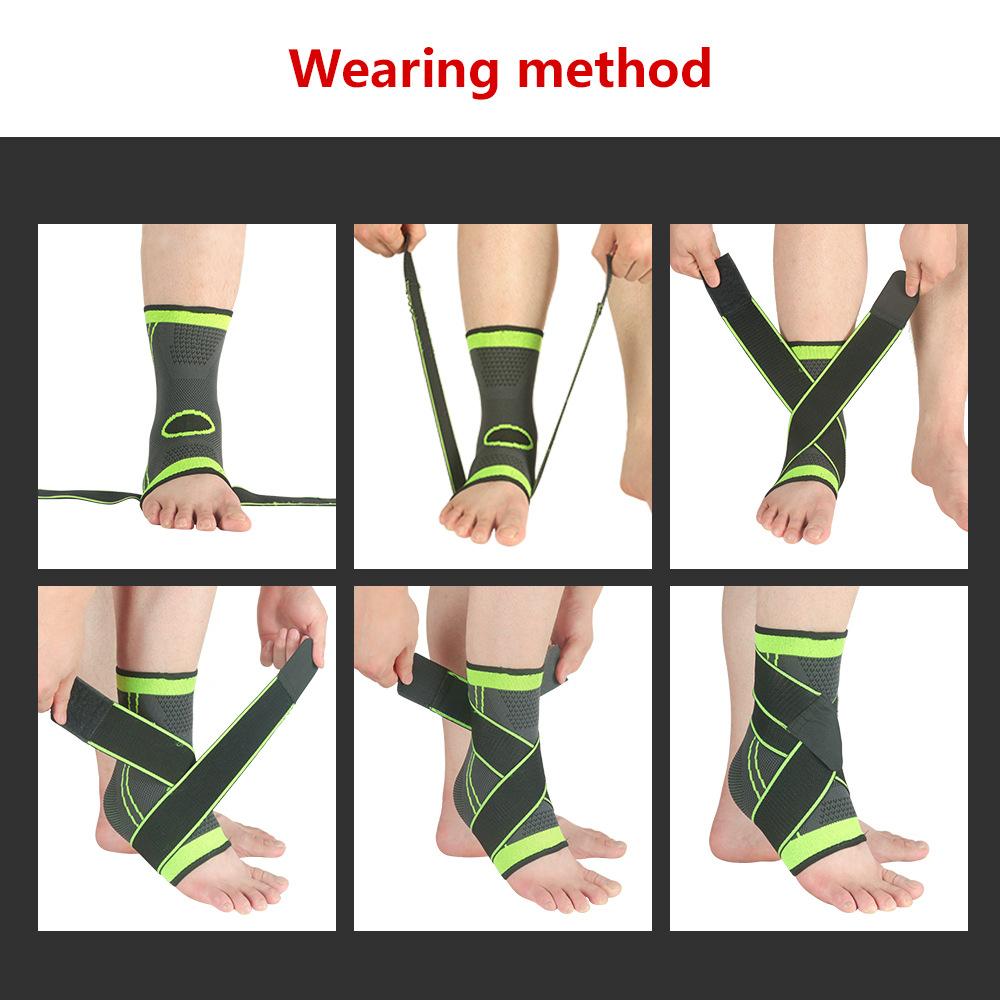 2pcs Protective Compression Sports Ankle Brace Strap Sleeves