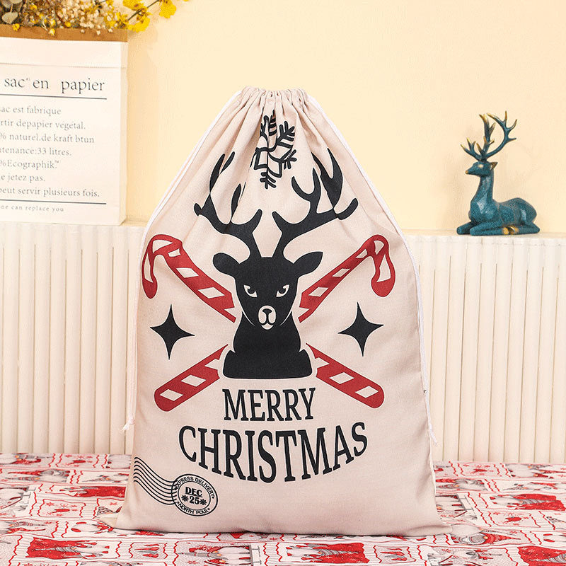 Christmas Santa Sacks Drawstring Stocking Gift Storage Bag