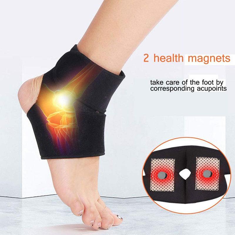 Self-Heating Tourmaline Thermal Infrared Magnetic Therapy Ankle Brace