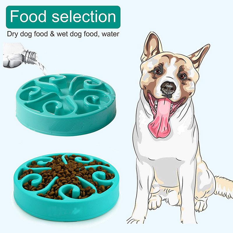Slow Feeder Dog Bowl for Large Medium Small Dogs Cats
