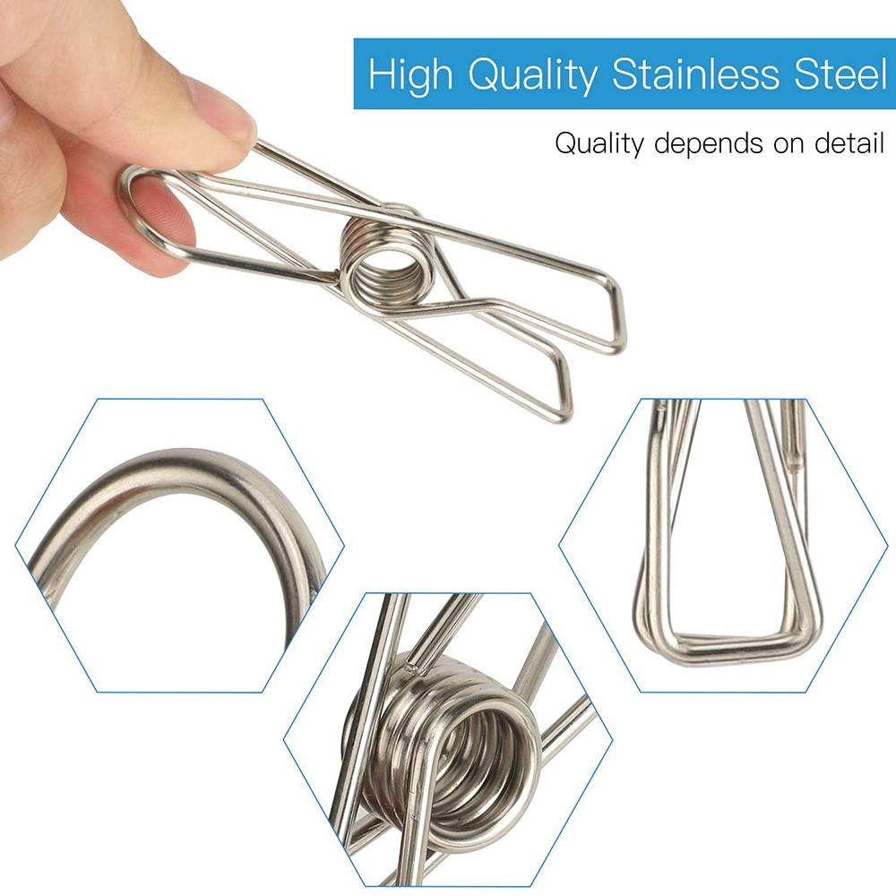 20pcs Stainless Steel Clothes Pegs Metal Clothes Pins