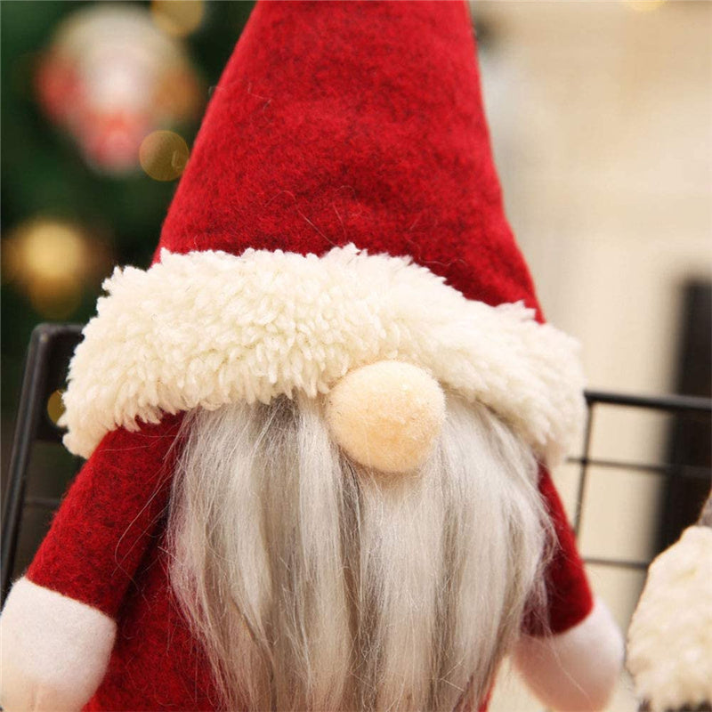 3pcs Stuffed Toy Christmas Santa Doll Gnome Home Ornaments