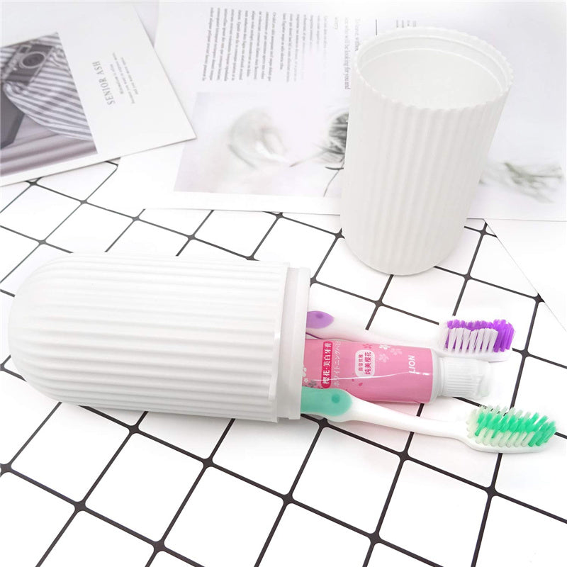 Toothbrush Holder Case Storage Box Portable Travel Wash Cup
