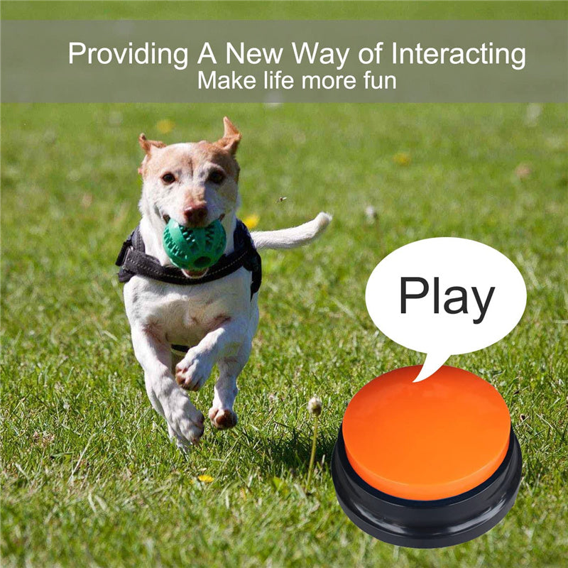 2pcs Dog Buttons for Communication Voice Recordable Training Talking