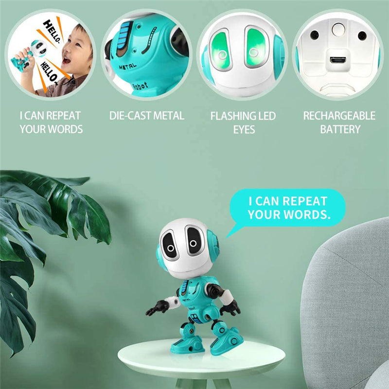 Rechargeable Interactive Talking Robot Toy Repeats Your Voice