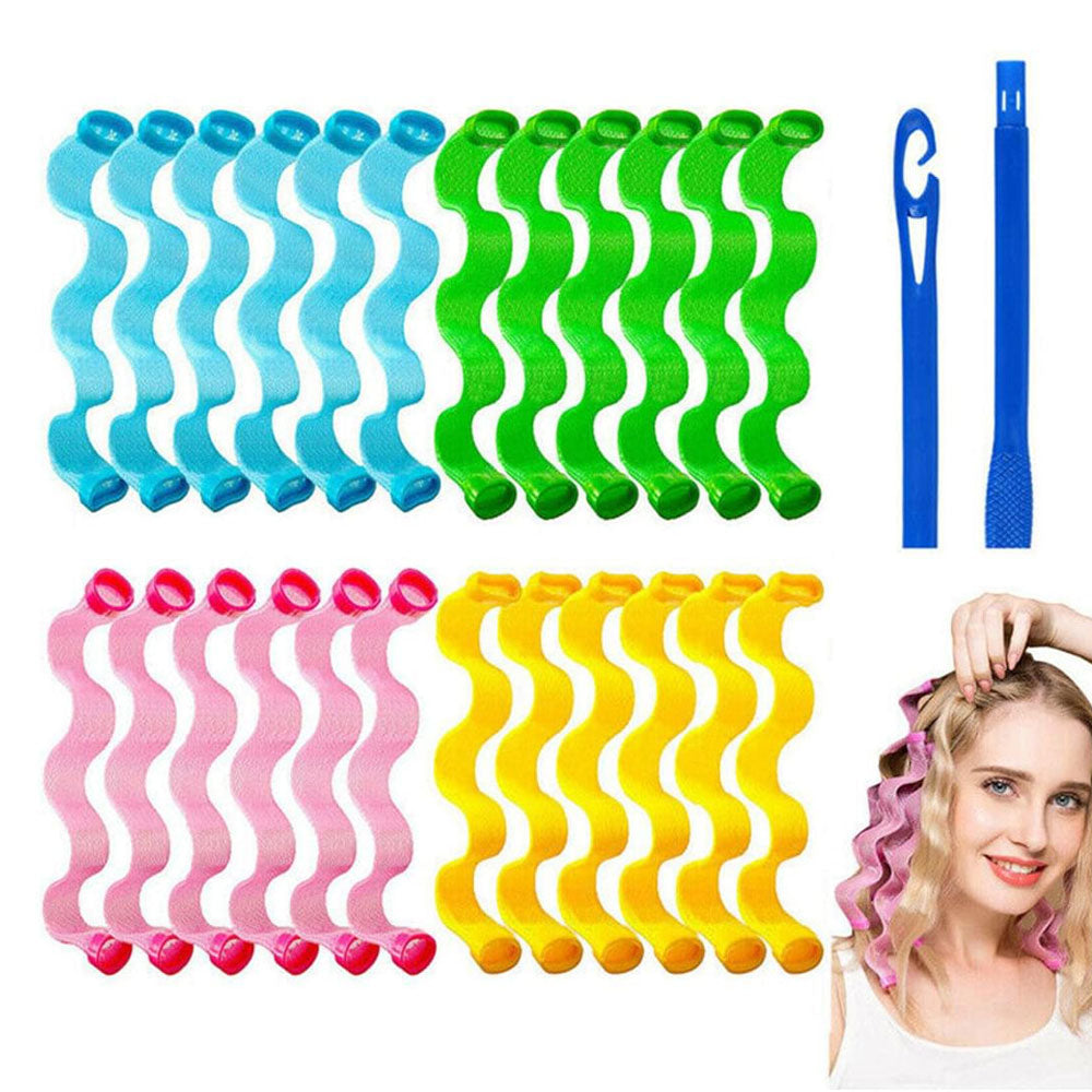 Wave Hair DIY Curler Roller Heatless Water Ripple Magic Curler