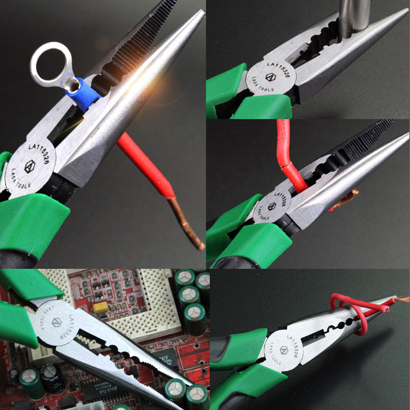 Wire Cutter Pliers CR-V Pliers Kit Long Nose Nippers Diagonal Pliers Cable