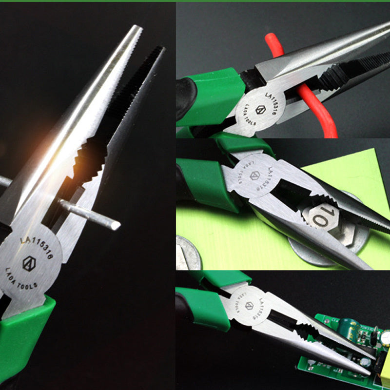 Wire Cutter Pliers CR-V Pliers Kit Long Nose Nippers Diagonal Pliers Cable