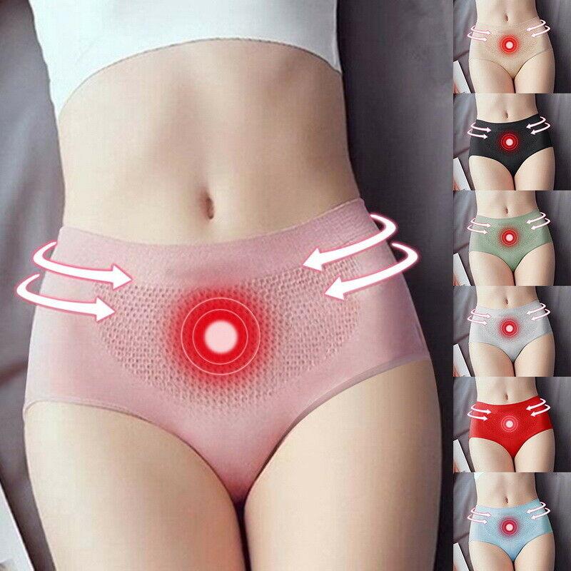 3pcs Women Cotton Middle Waist Underpants Stretchy Honeycomb Briefs