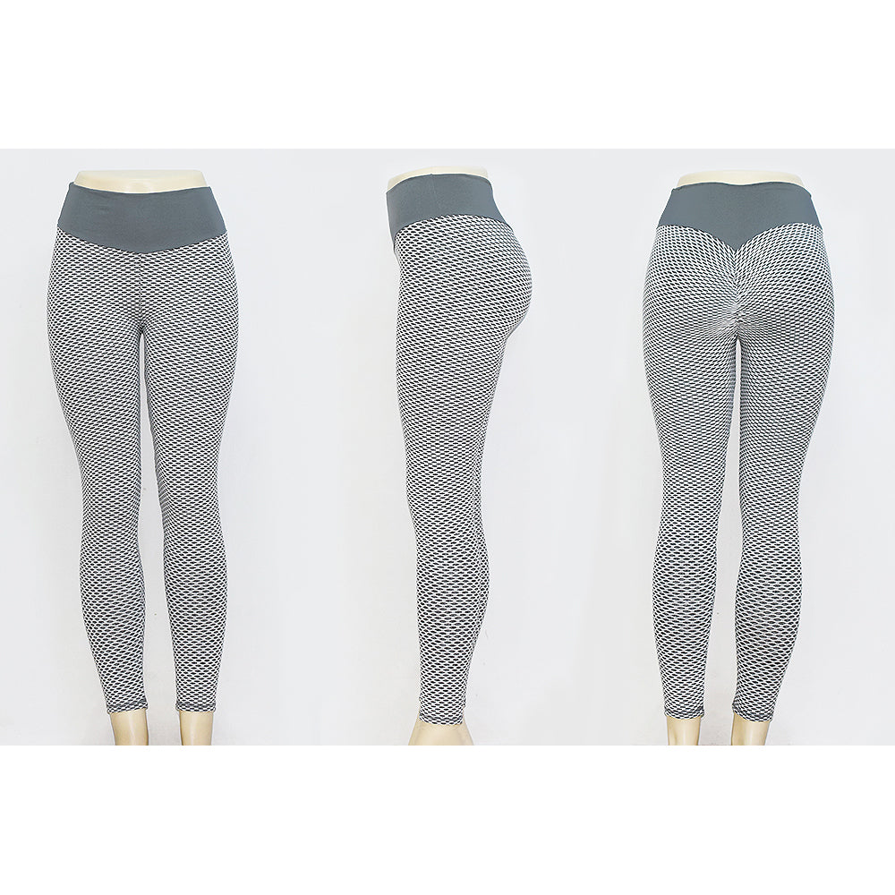 Honeycomb Scrunth Leggings Butt Lifting Yoga Tights for Women Gymwear