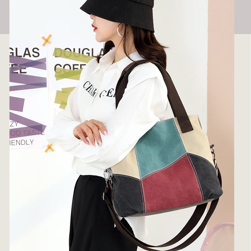 Women's Shoulder Crossbody The Tote Bag Canvas Convertible Bag