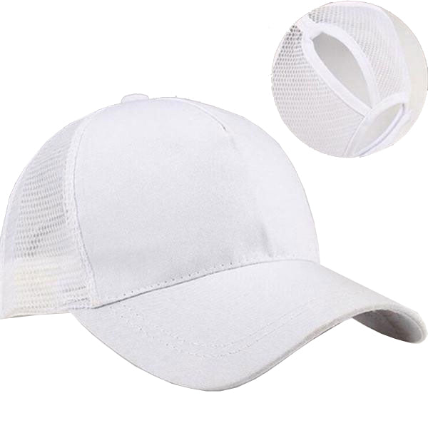 Womens Ponycaps Plain Ponytail Baseball Cap Hat