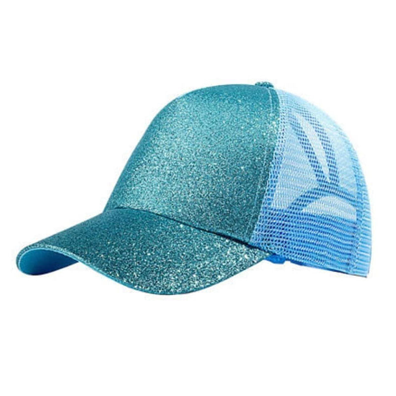 Womens Ponycaps Plain Ponytail Baseball Cap Hat