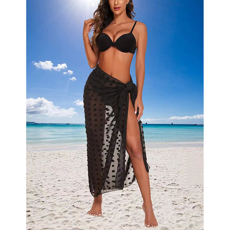 Sexy Large Area Scarf Silk Shawl Covering Sarong Summer Bikini Blouse Wrap  Shawl Beach Skirt (Color : White, Size : One Size)