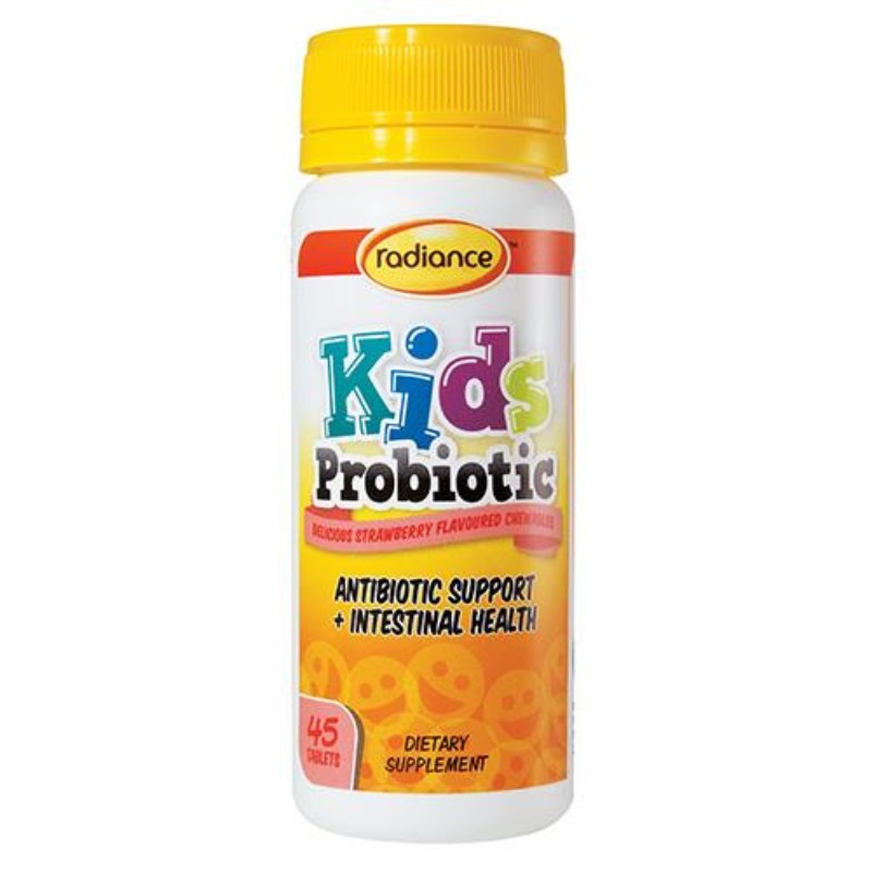 Radiance Kids Probiotic Strawberry 45 Chewable Tablets