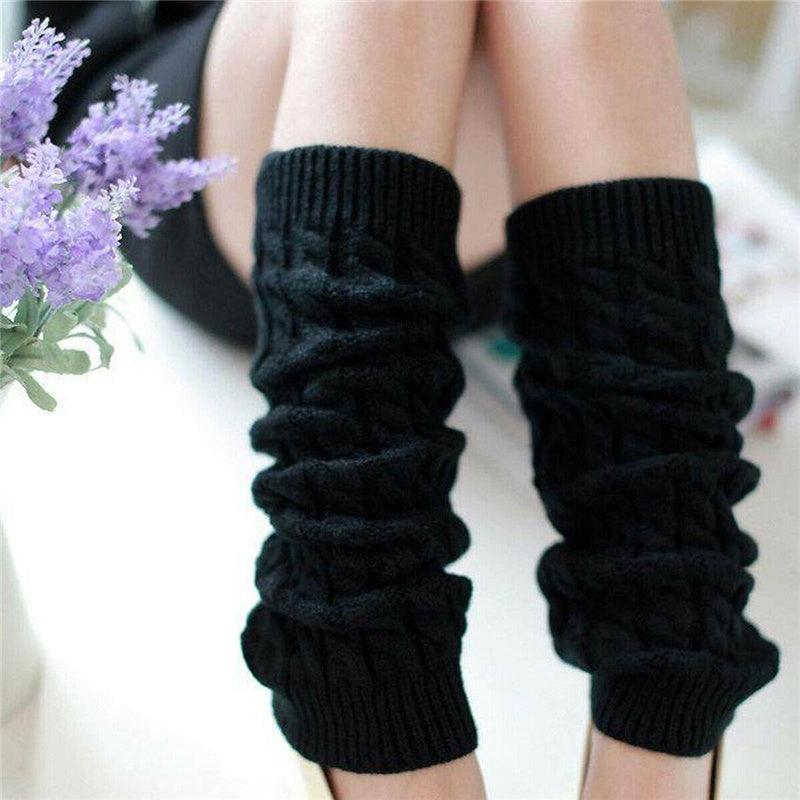 Women's Lolita Socks Leg Warmers Knitted Long Knee Foot Cover