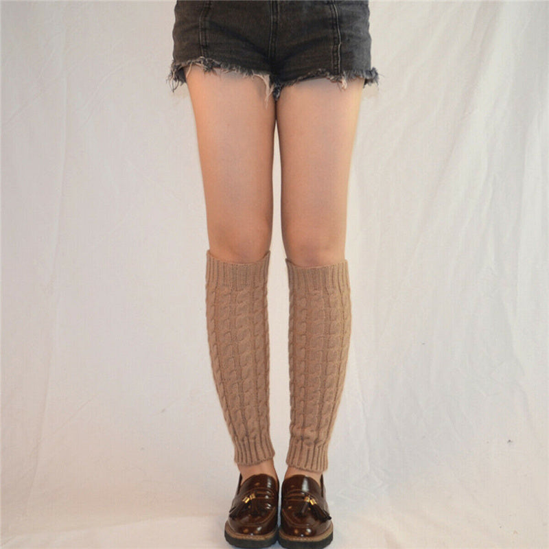 Women's Lolita Socks Leg Warmers Knitted Long Knee Foot Cover