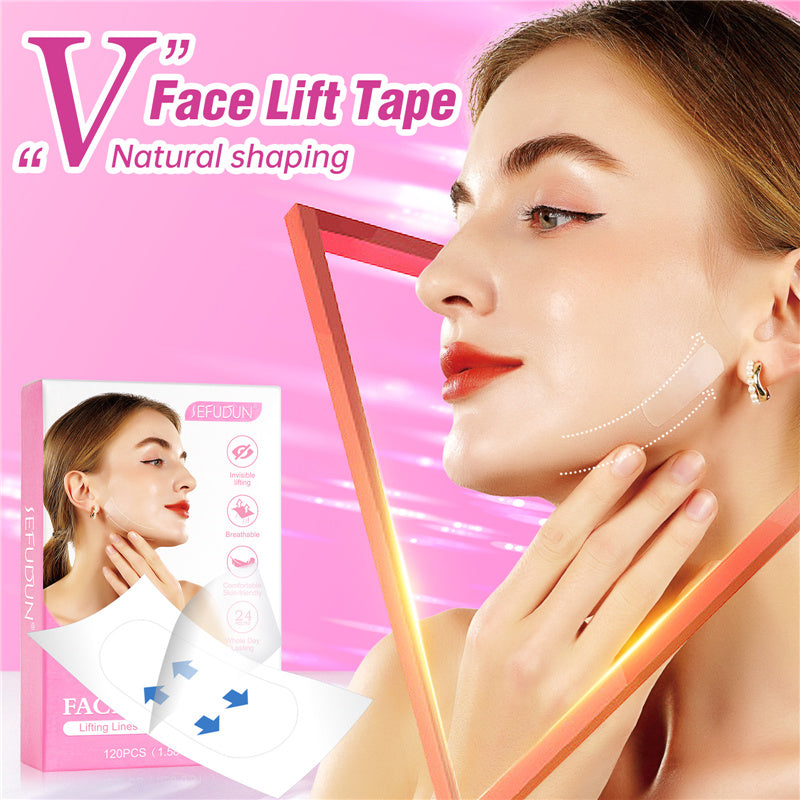  Face Lift Tape Invisible,100 Strips Facial Tape Face  Lift,Instant Face Lift,V Shape Face Lift Tapes,Face Tape Lifting Invisible,Face  Lifting Tape Patches Stickers For Face Skin Hide Lines Wrinkles. : Beauty