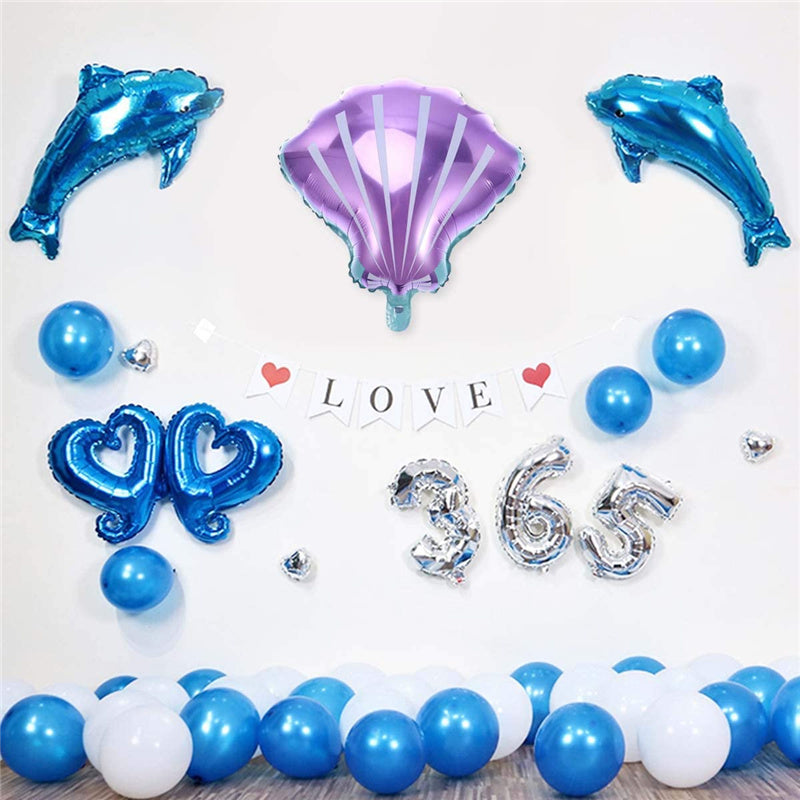Mermaid Aluminum Foil Balloons Birthday Party Supplies Decorations
