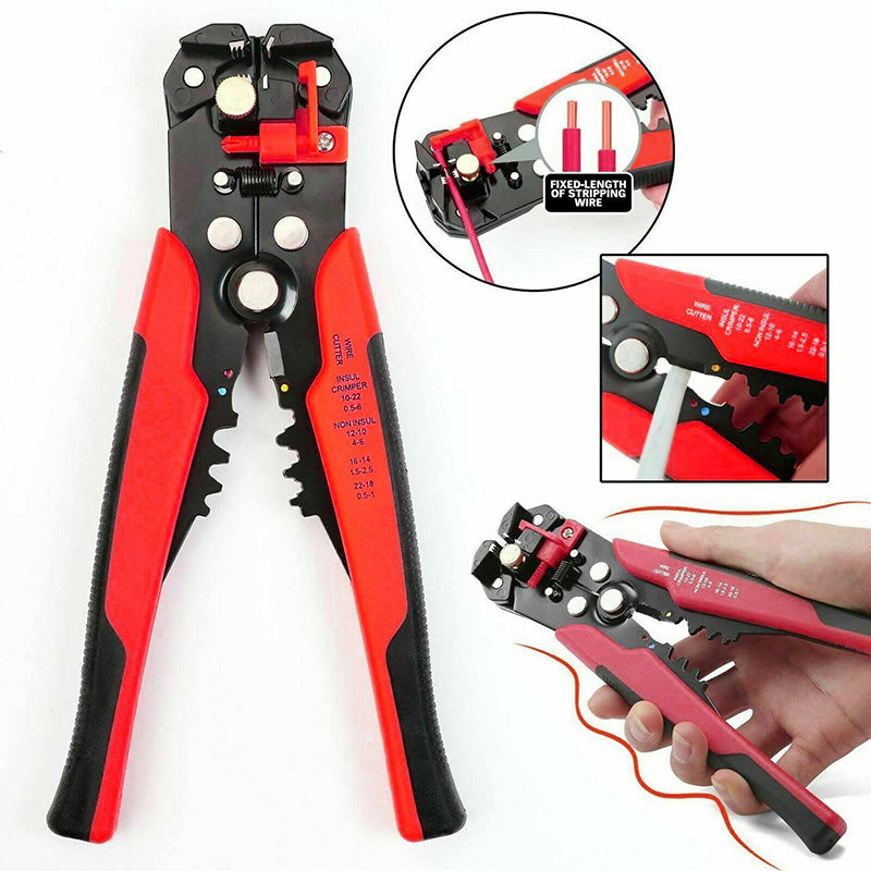 Self Adjustable Automatic Cable Wire Crimper Crimping Tool Stripper Plier Cutter