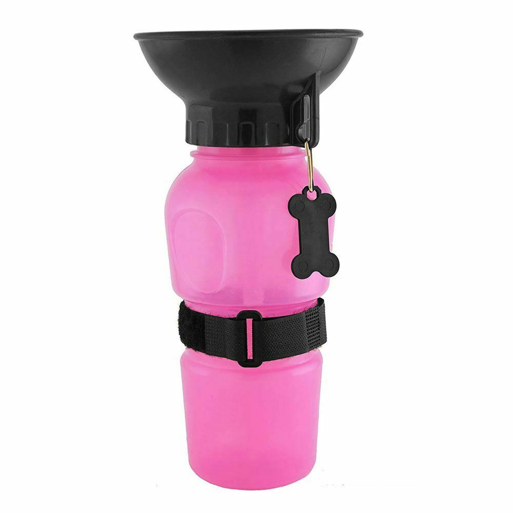 500ML Pet/Dog/Cat Water Bottle Cup Drinking Feeder Dispenser Travel Portable Bowl