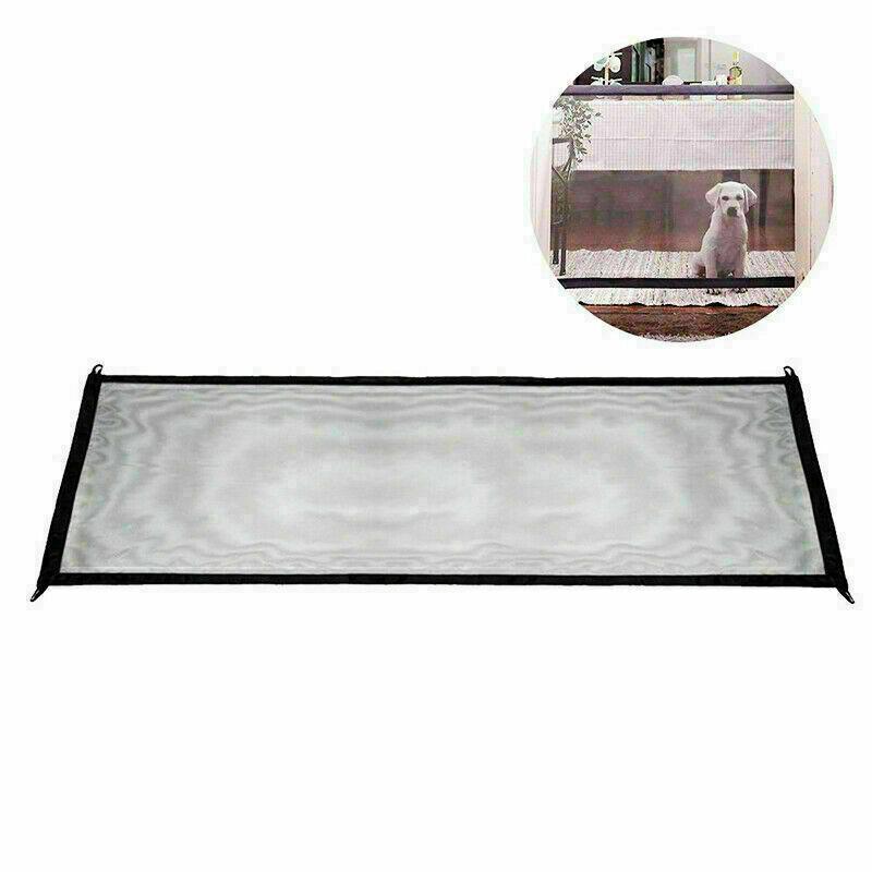 Retractable Magic Mesh Pet Dog Cat Gate Safe Net Guard Fence