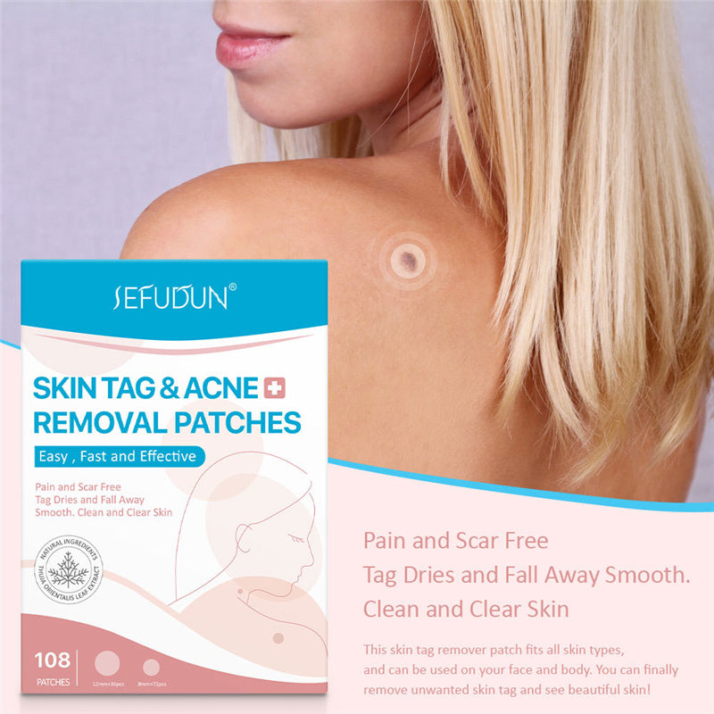 Natural Painless Auto Skin Tag Removal Kit Skin Tag Bands Remover Patches
