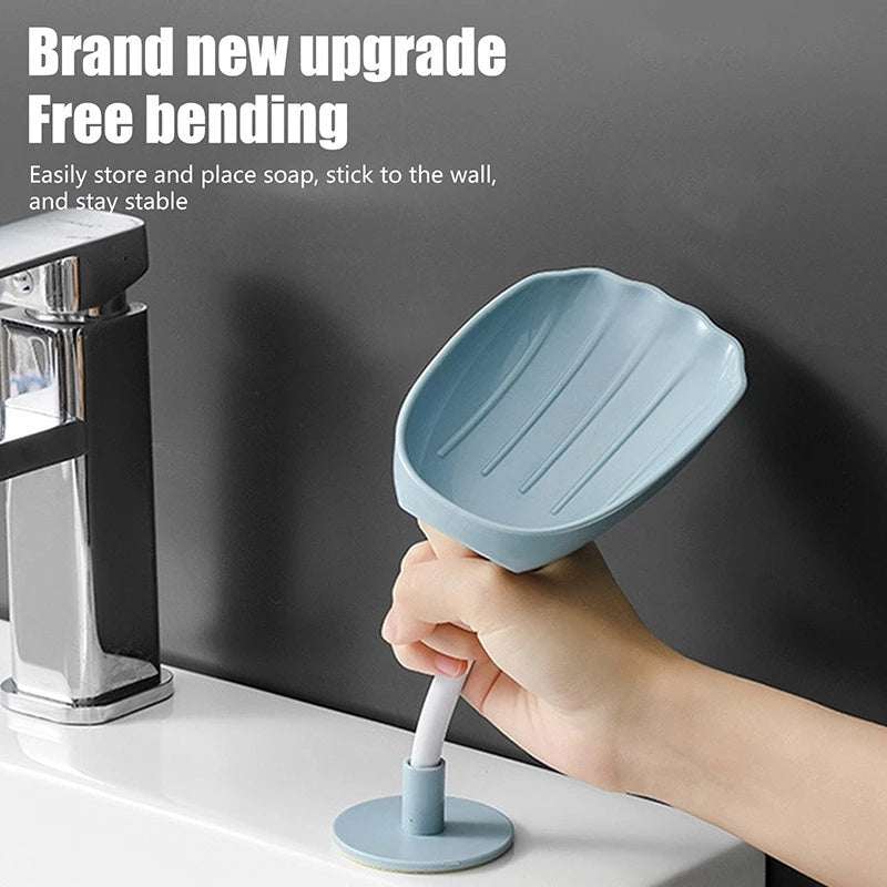 Punching Pasting Wall-mounted Dual Purpose Soap Dish For Bathroom Holder