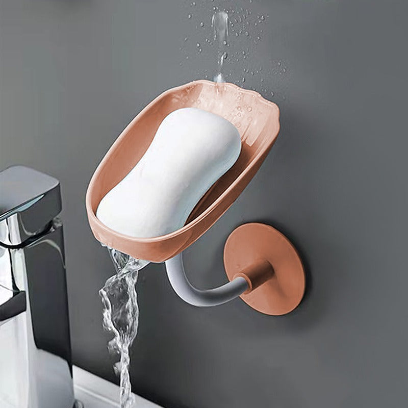 Punching Pasting Wall-mounted Dual Purpose Soap Dish For Bathroom Holder