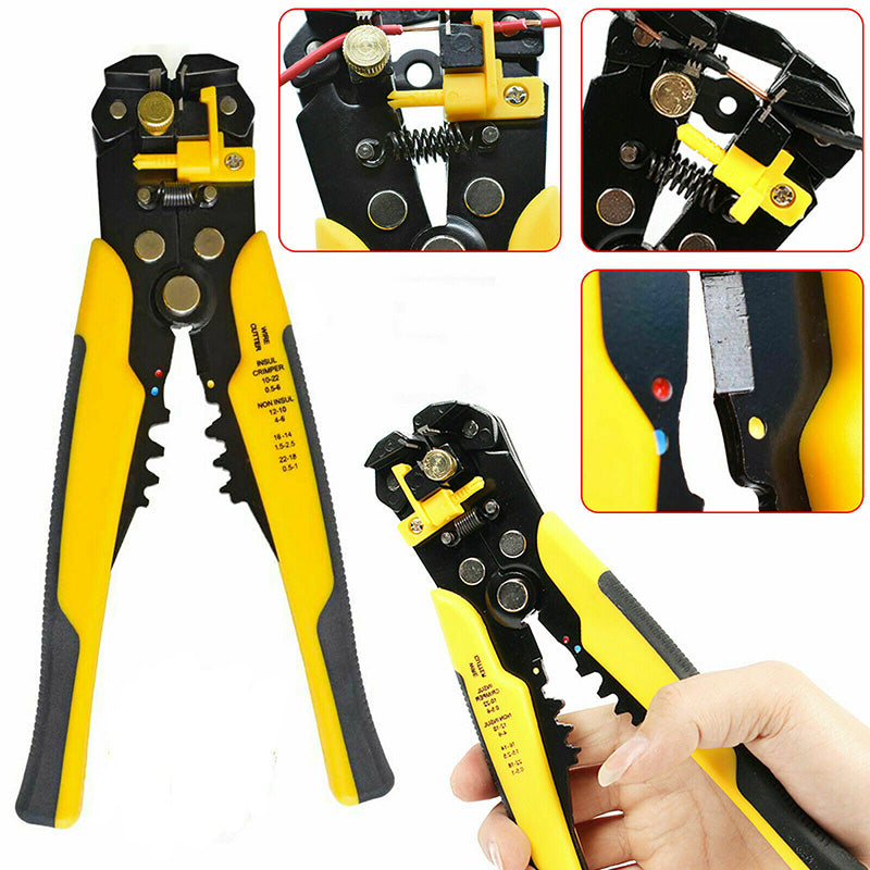 Self Adjustable Automatic Cable Wire Crimper Crimping Tool Stripper Plier Cutter